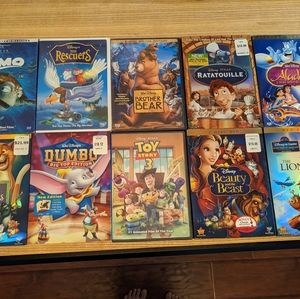 10 Disney DVDS